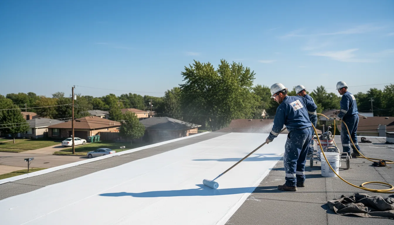 Commercial roof coating in Valencia, CA near me